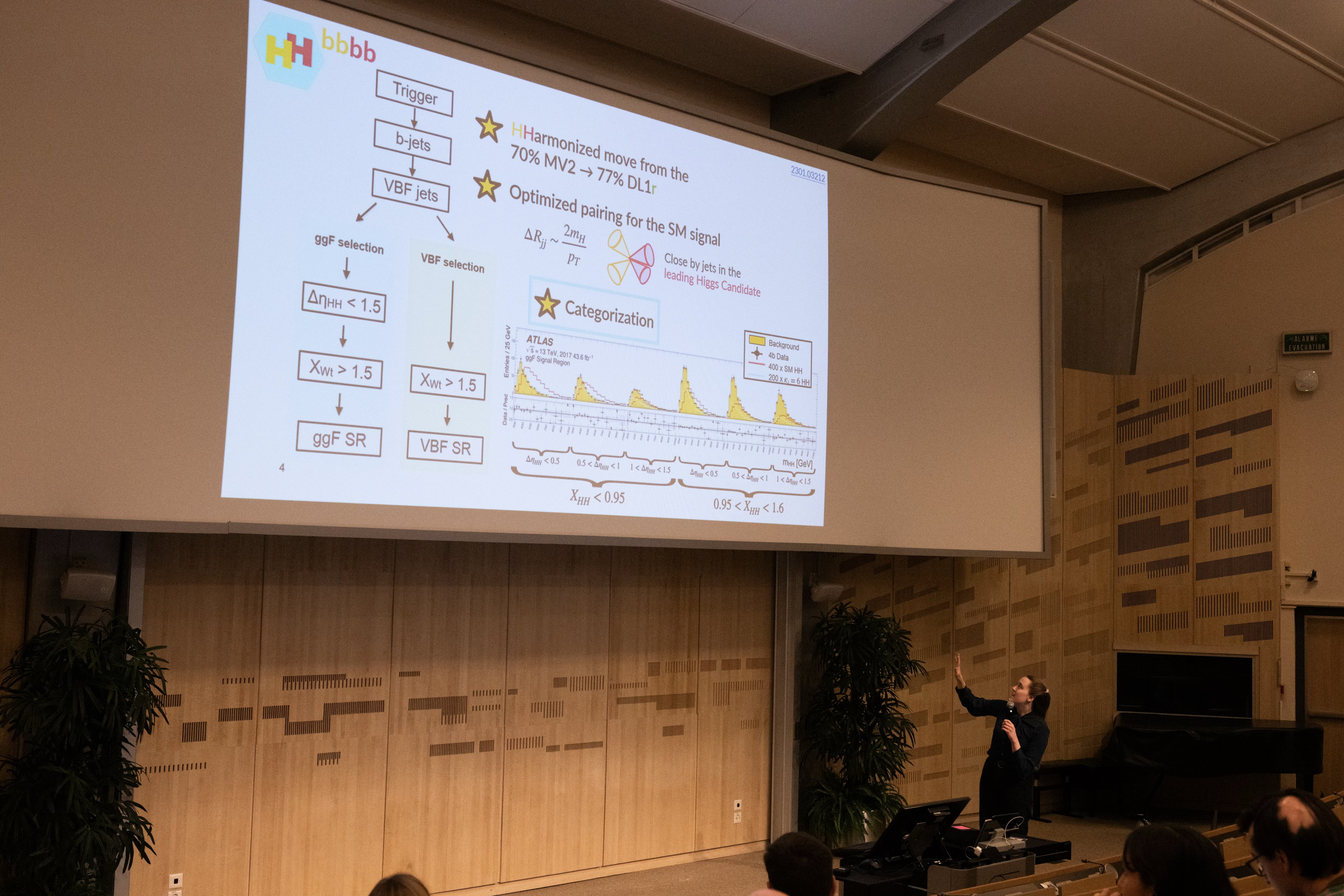 Nicole speaking at a conference